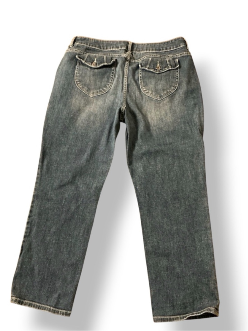 Vera Wang straight leg cropped jeans - Picture 3 of 5